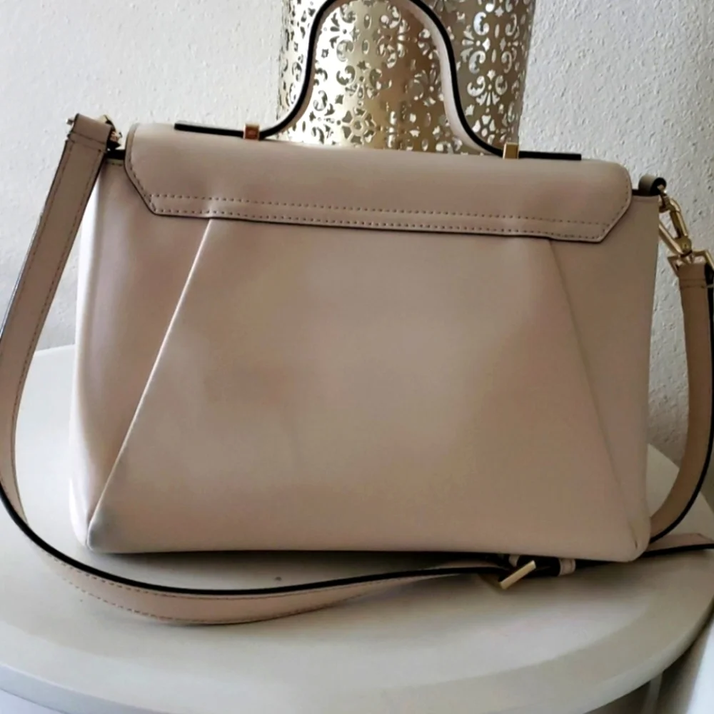 KATE SPADE CREMA DE VIE PALERMO ASTOR ROW LEATHER SATCHEL